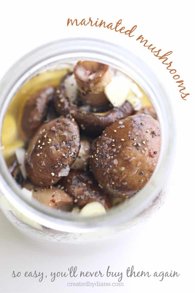 marinated mushrooms createdbydiane.com