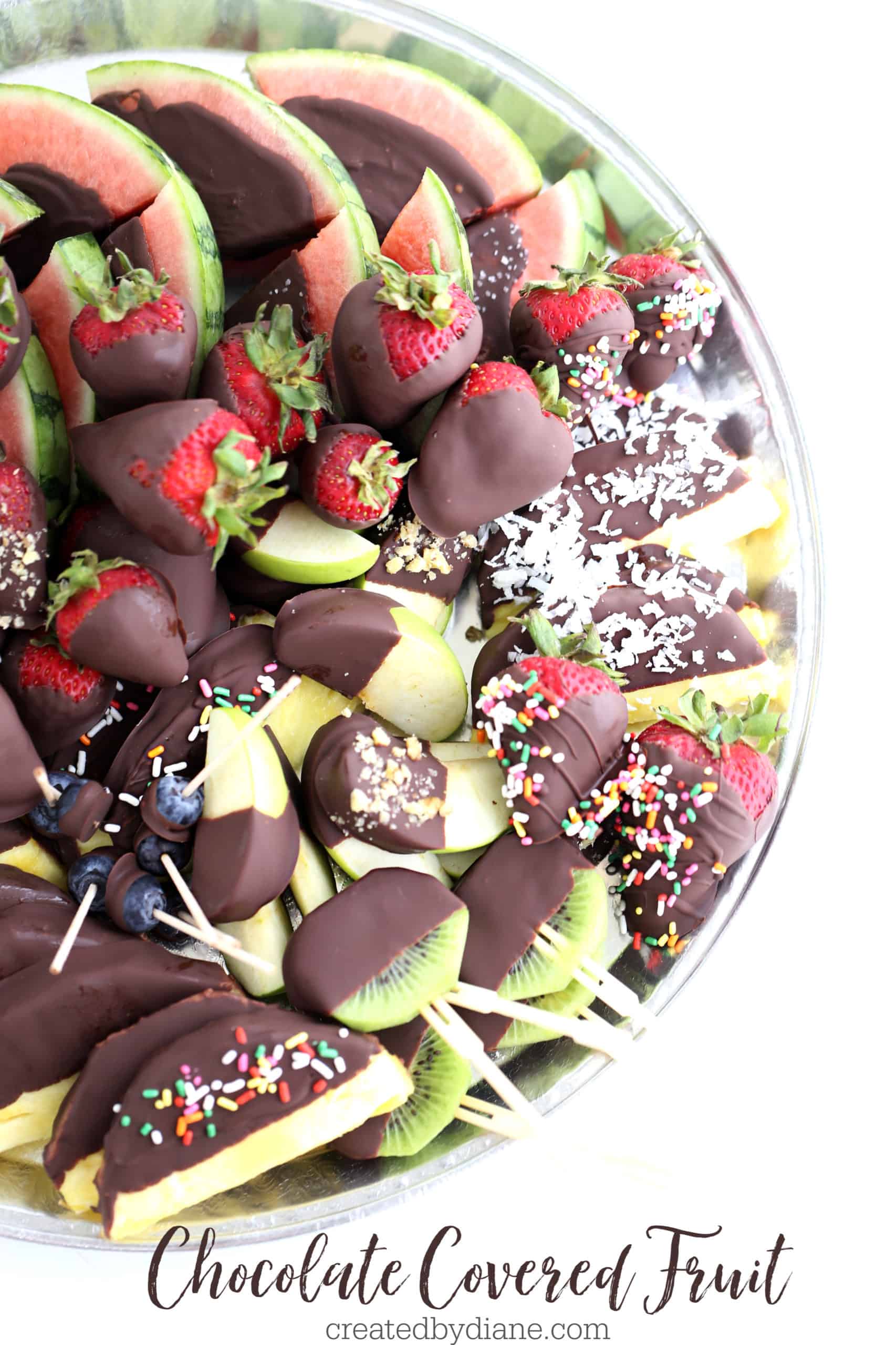 Chocolate Covered Fruit | Created by Diane