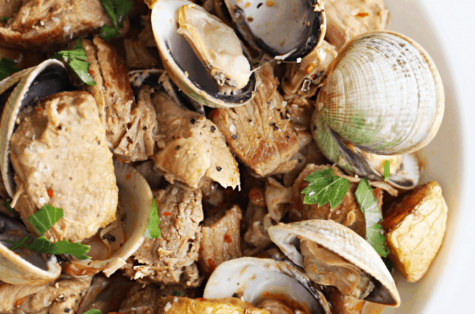 Portuguese pork and clams createdbydiane.com