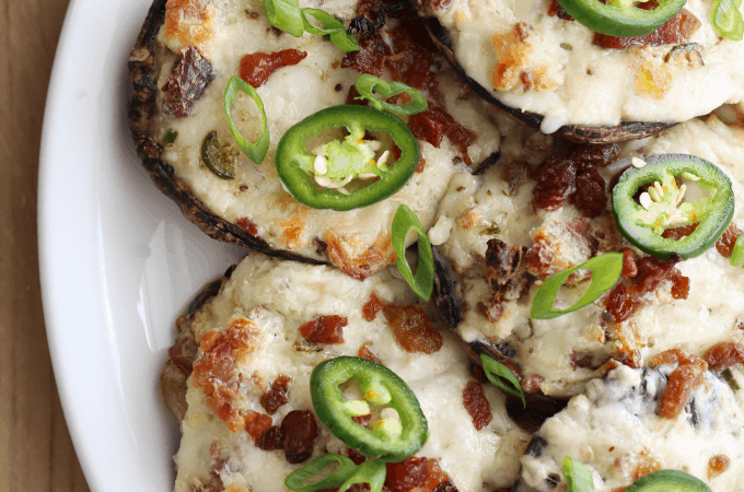Cheesy Jalapeno Bacon Stuffed Mushrooms createdbydiane.com