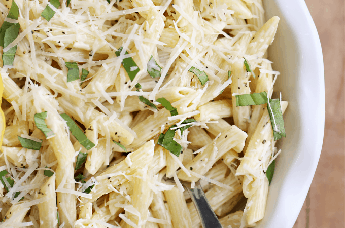 Creamy Lemon Pasta Salad createdbydiane.com