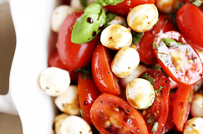 Marinated Caprese createdbydiane.com