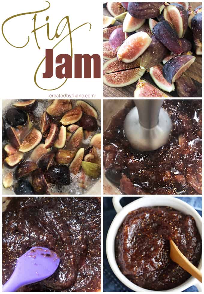 fig jam, easy simple recipe that is perfect for anyone to make with fresh figs createdbydiane.com