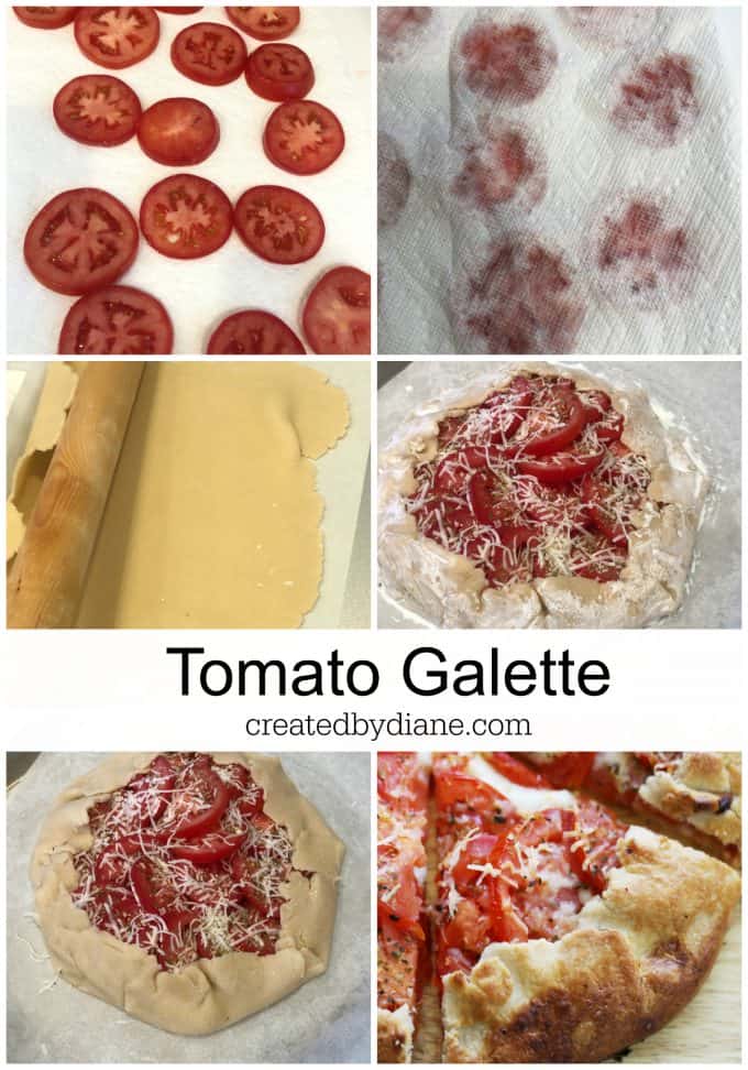 tomato galette recipe step by step createdbydiane.com