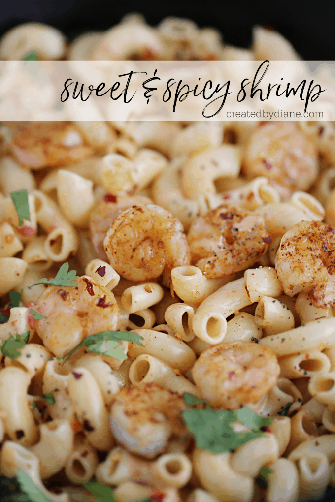 Creamy Sweet and Spicy Shrimp Recipe from createdbydiane.com