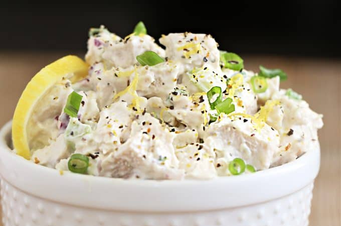 Lemon Pepper Chicken Salad Recipe createdbydiane.com