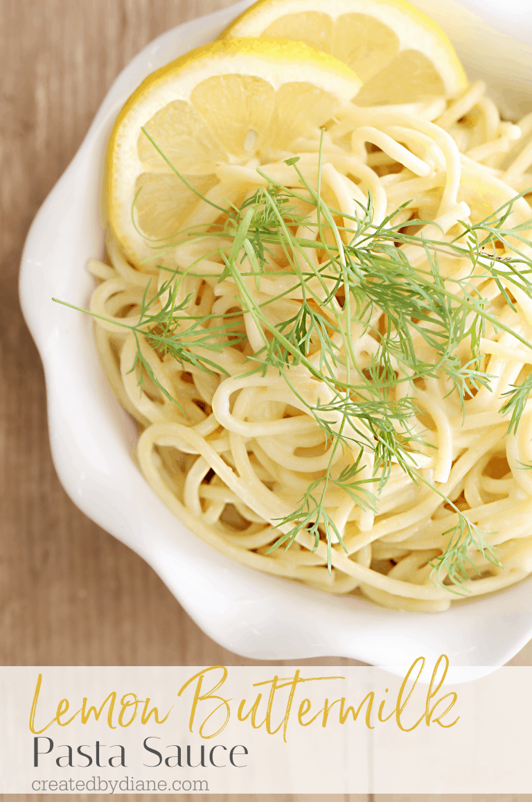 Lemon Buttermilk Pasta Sauce