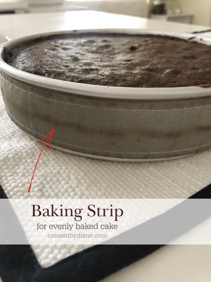 baking strip for evenly baked cake createdbydiane.com