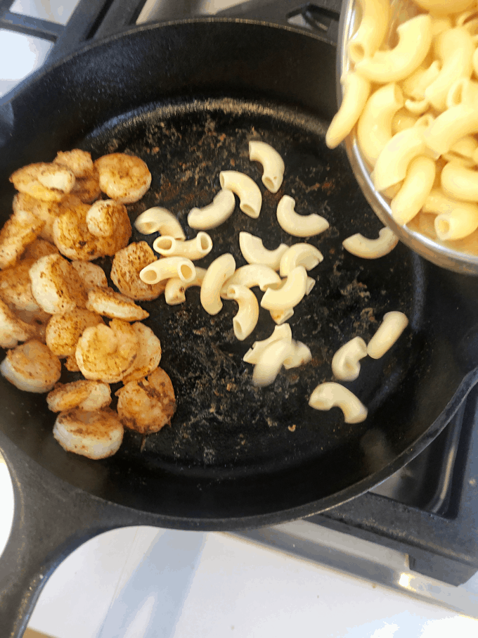 cast iron skillet chicken and creamy pasta like Bang Bang Shrimp createdbydiane.com