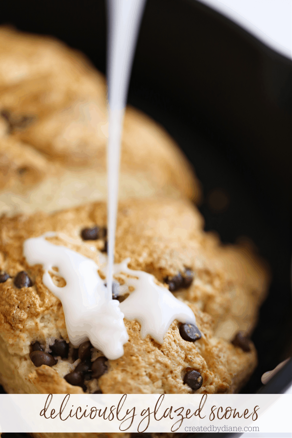 Chocolate Chip Pancake Mix Scones Created by Diane