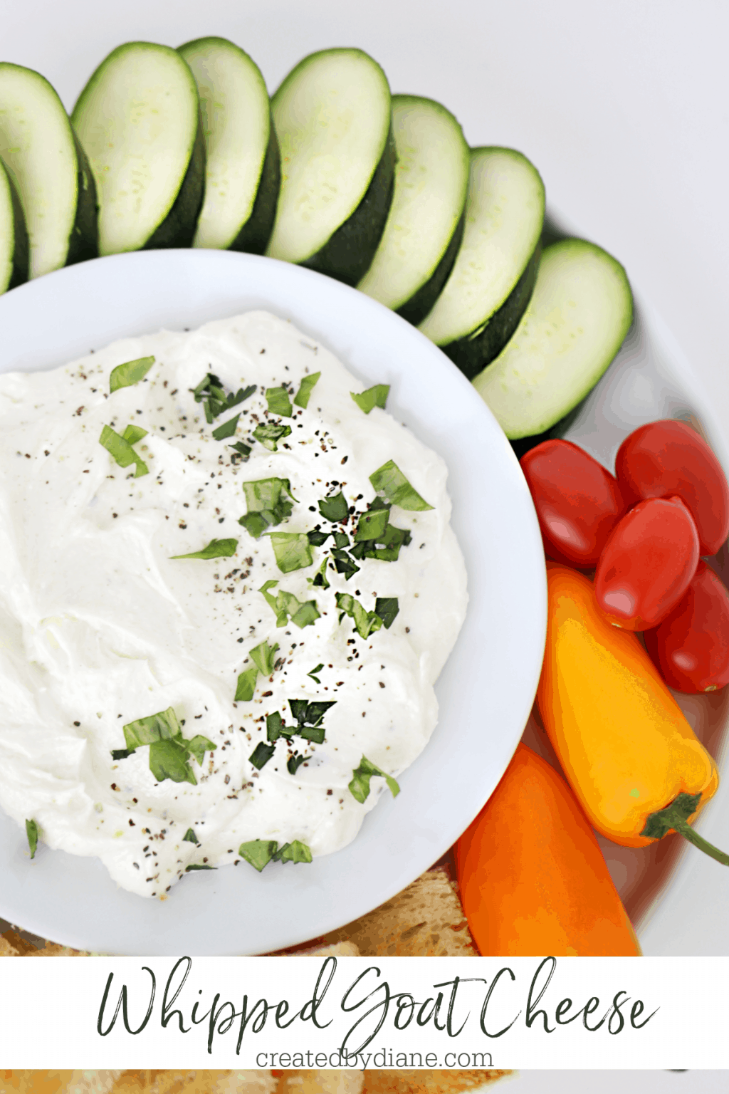 Whipped Goat Cheese Created by Diane