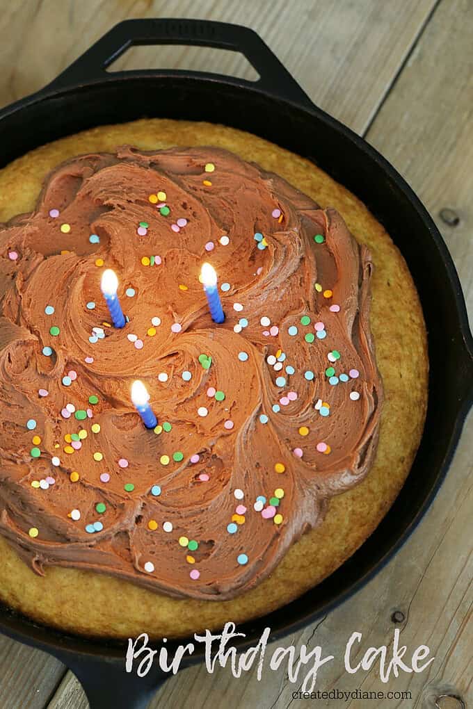 Birthday Cake vanilla cake chocolate frosting createdbydiane