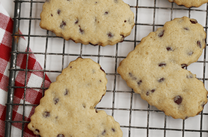 MINI CHOCOLATE CHIP chocolate chip, sugar cookies, cut out cookies createdbydiane.com