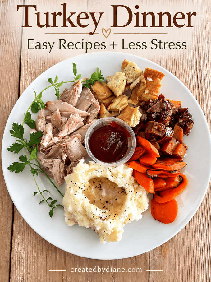 turkey dinner recipes, easy recipes for side dishes and less stress for holiday meals 