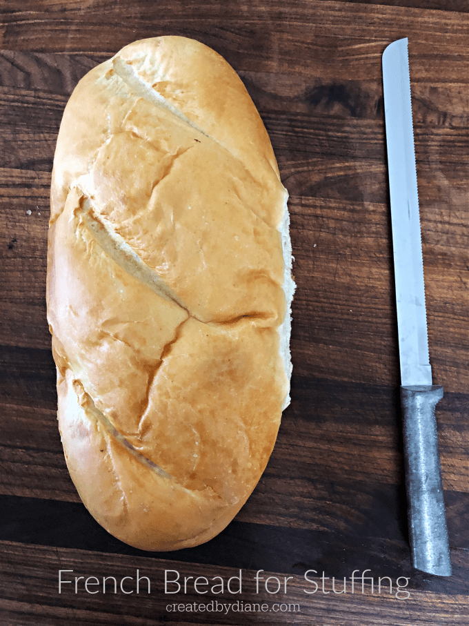 french bread for stuffing recipe createdbydiane.com