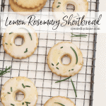 Lemon Rosemary Shortbread Cookies createdbydiane.com