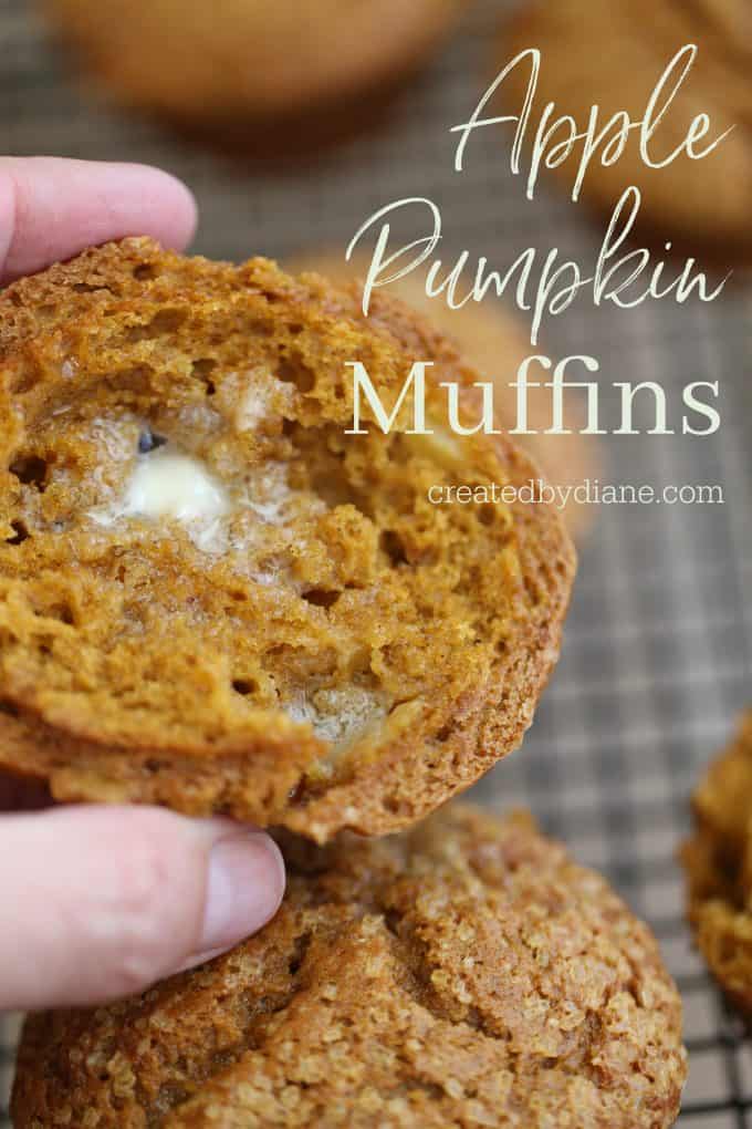 apple pumpkn muffin recipe from createdbydiane.com