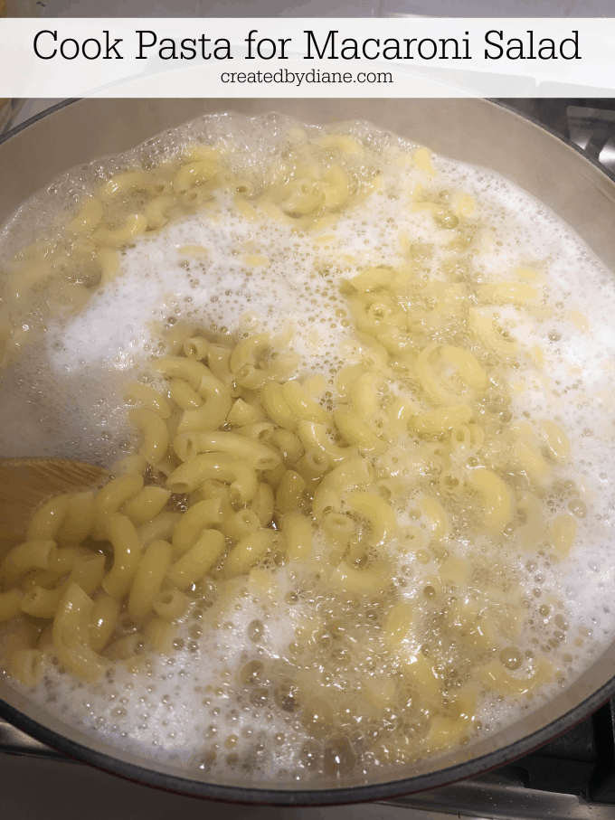 cook pasta for macaroni salad