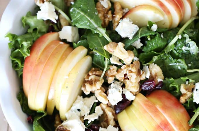 Apple Walnut and gorgonzola Salad createdbydiane.com