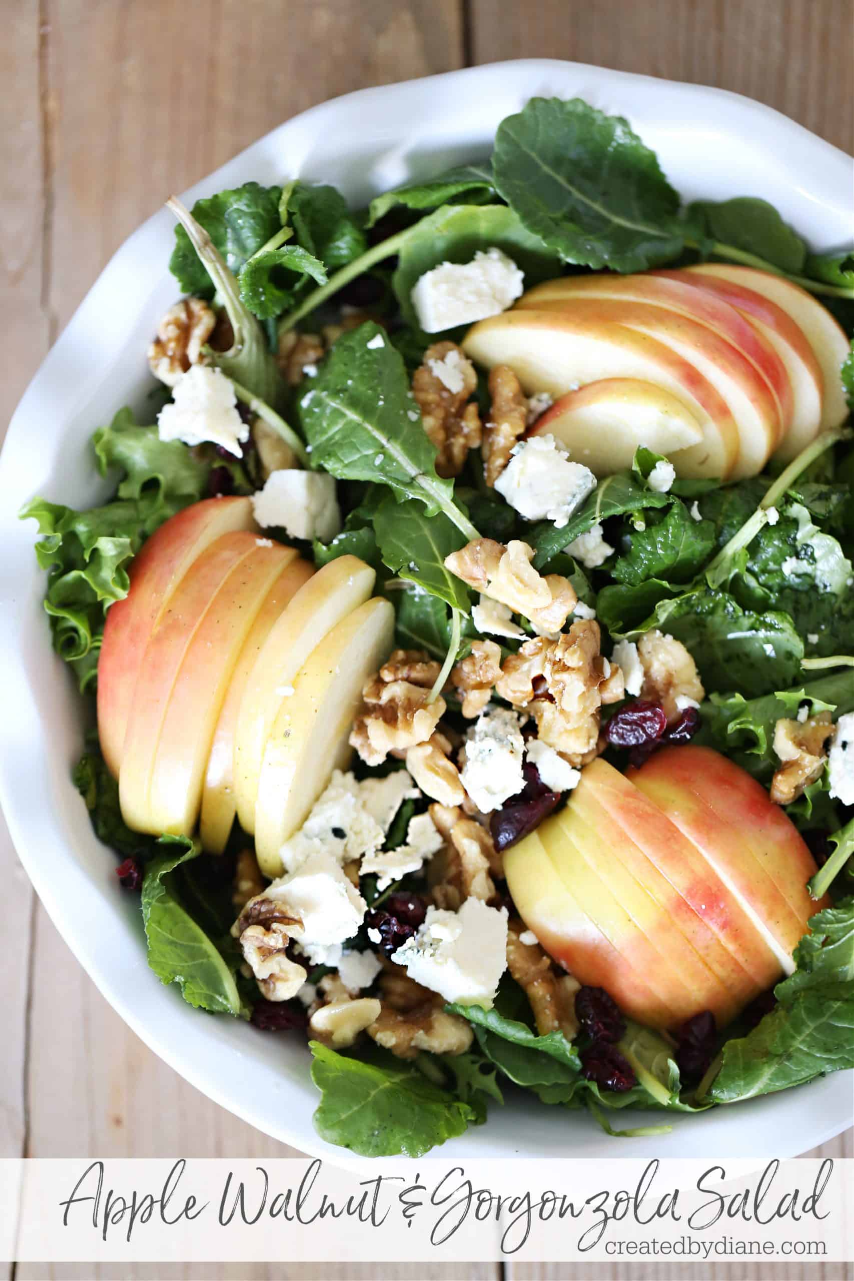 Apple Walnut Gorgonzola Salad