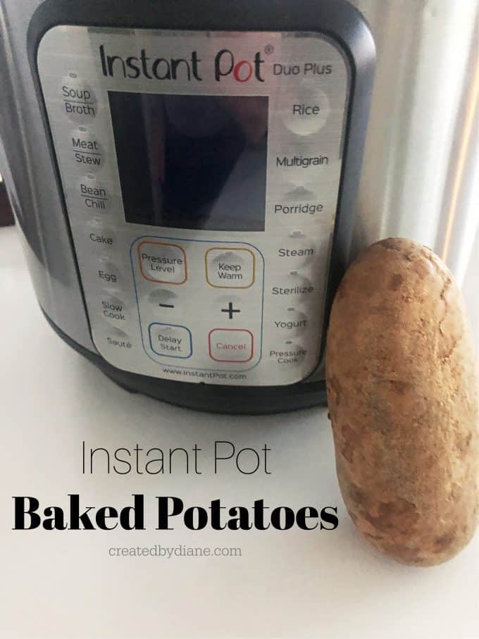 Instant Pot BAKED Potatoes from createdbydiane.com