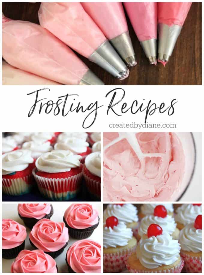 Great Frosting Recipes from createdbydiane.com