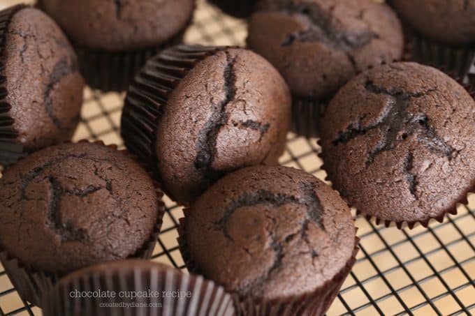 chocolate cupcake recipe createdbydiane.com