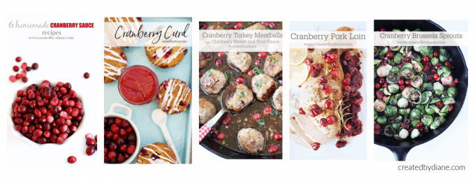 cranberry recipes at createdbydiane.com