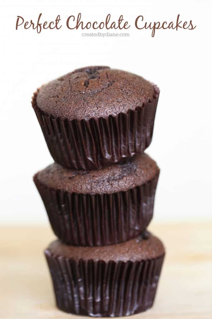 perfect Chocolate Cupcakes createdbydiane.com