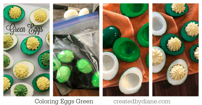 Coloring Eggs Green createdbydiane.com