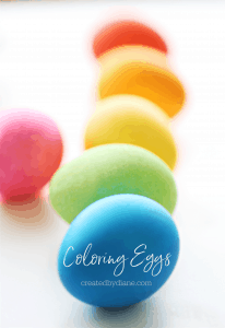 Coloring Eggs | Created by Diane