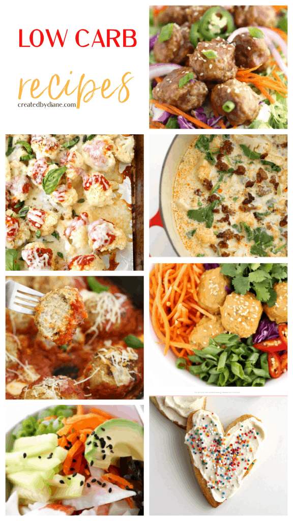 LOW CARB RECIPES from createdbydiane.com