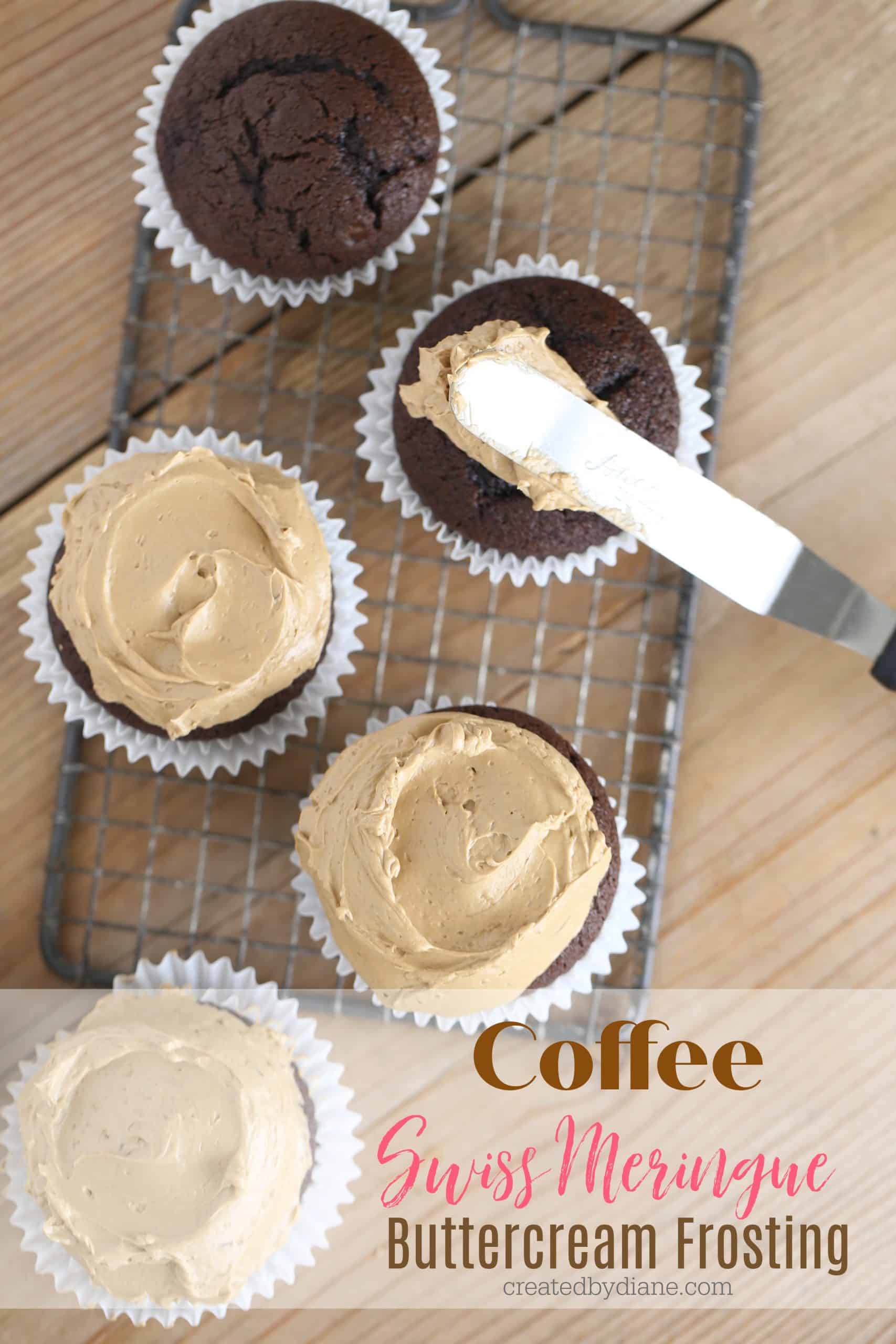 Coffee Swiss Meringue Buttercream Frosting