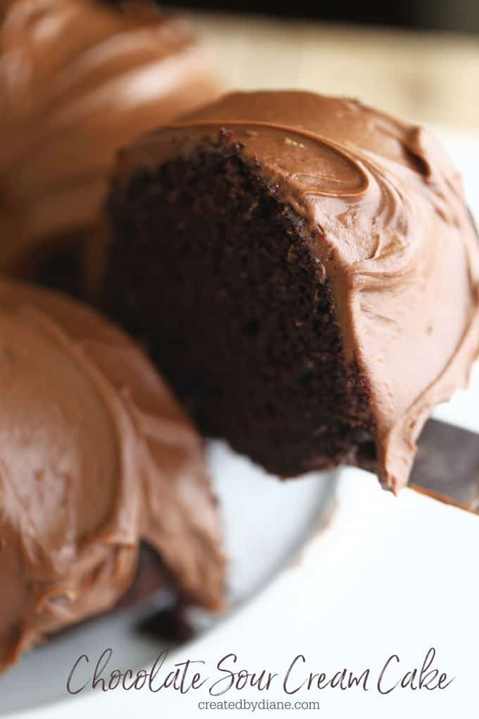 CHOCOLATE Sour Cream CAKE Recipe createdbydiane.com