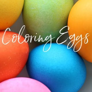 coloring eggs