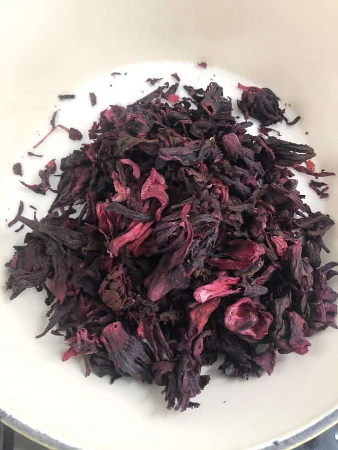 Dried Hibiscus Flor de Jamaica, great for making hibiscus syrup createdbydiane.com