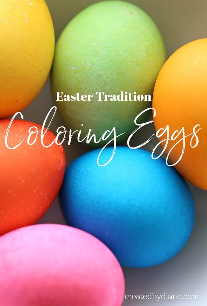 EASTER... COLORING EGGS with food color createdbydiane.com