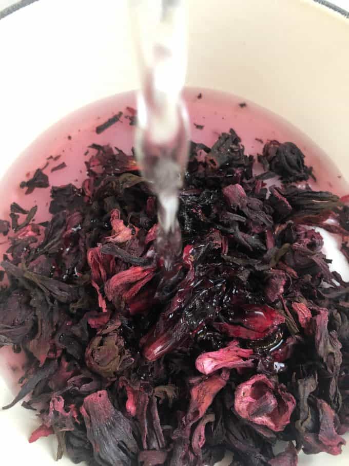 Dried Hibiscus Flor de Jamaica, great for making hibiscus syrup createdbydiane.com