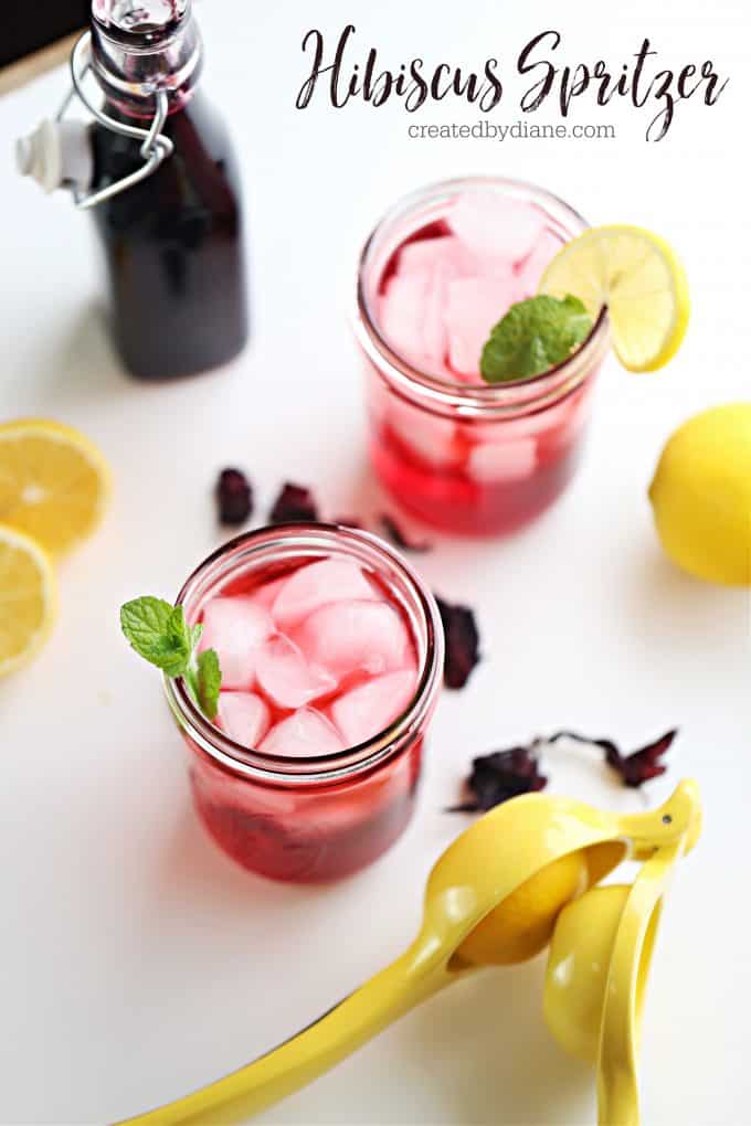 hibiscus Lemon Spritzer createdbydiane.com