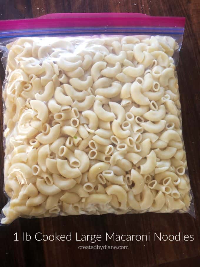 1 lb cooked macaroni noodles createdbydiane.com