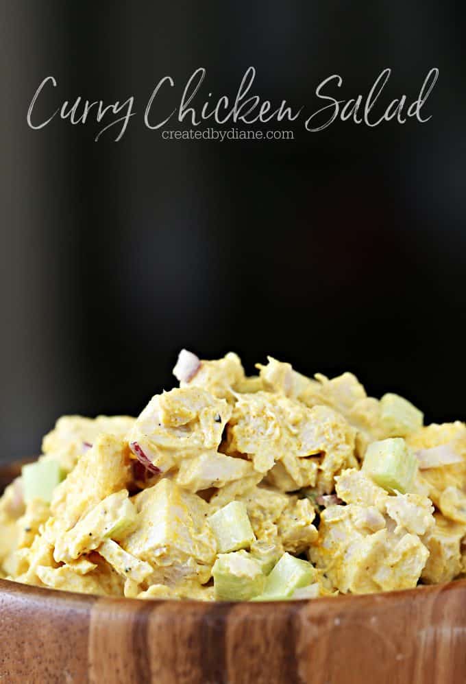 Curry Chicken Salad recipe from createdbydiane.com