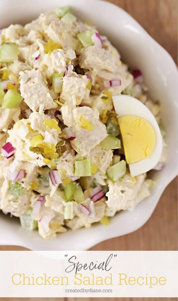 SPECIAL chicken salad recipe copycat Chick Fil A Chicken Salad Recipe createdbydiane.com