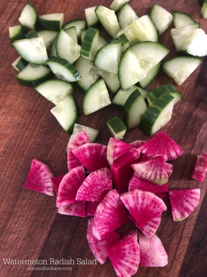 Watermelon Radish Salad 