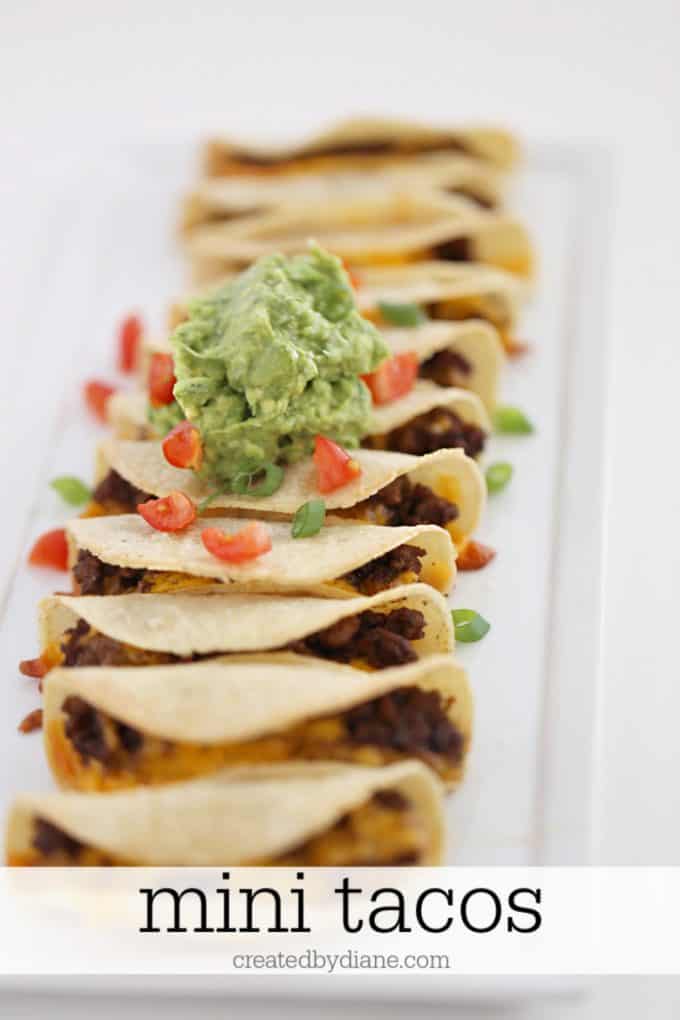 mini tacos beef and cheese taco createdbydiane.com