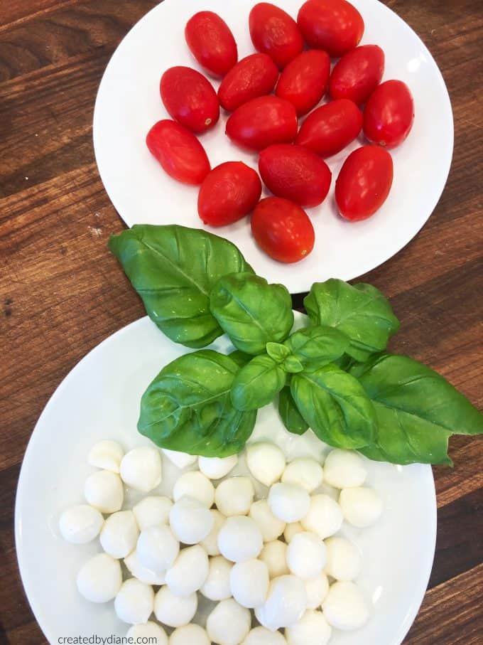 tomato basil mozzarella