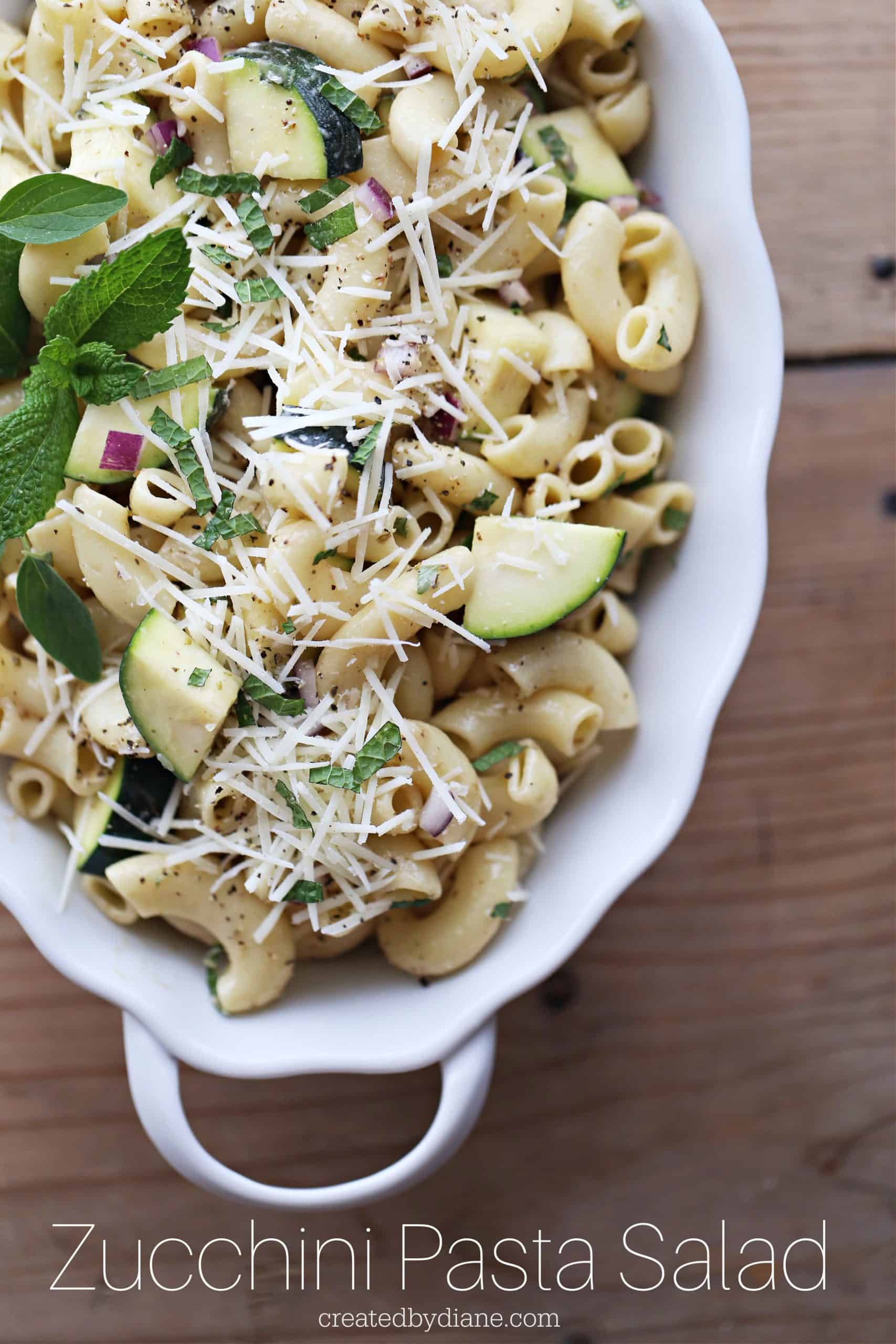 Zucchini Pasta Salad with Balsamic Vinaigrette