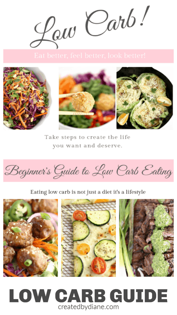 LOW CARB RECIPES FROM food blogger Diane of createdbydiane