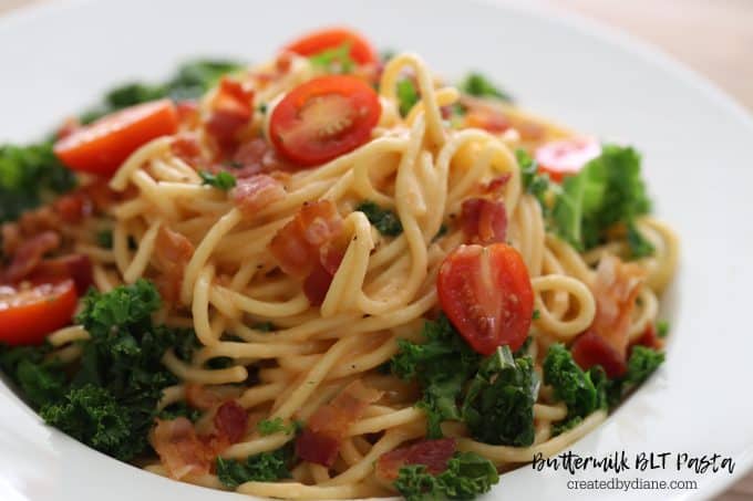 easy buttermilk blt pasta