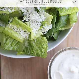 CREAMY CAESAR DRESSING createdbydiane.com