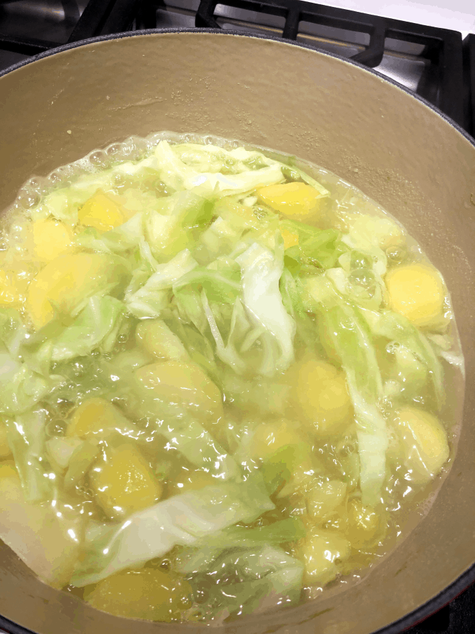 cooking potatoes for colcannon